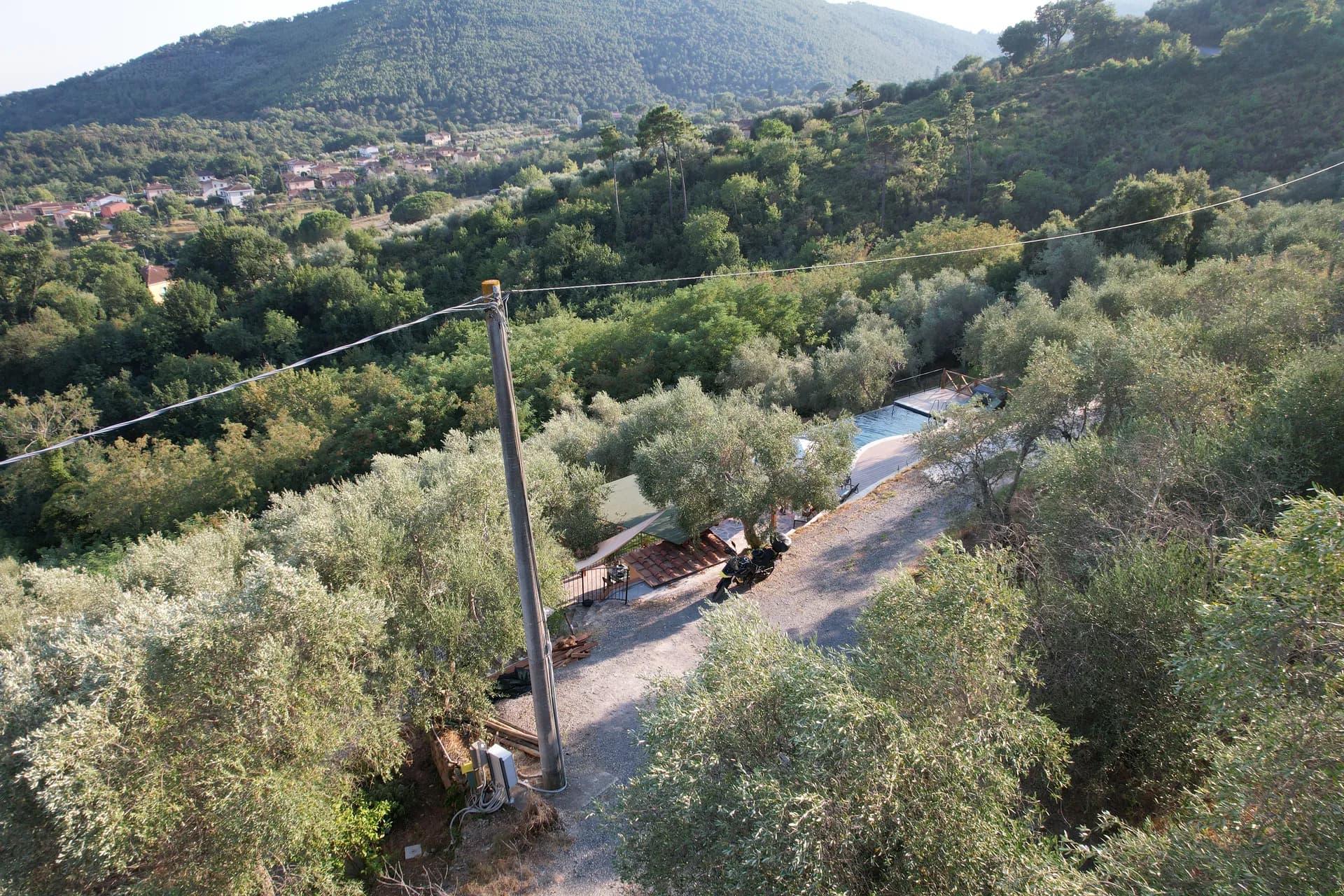 Timber shutters and stone walls at Casale Eleo