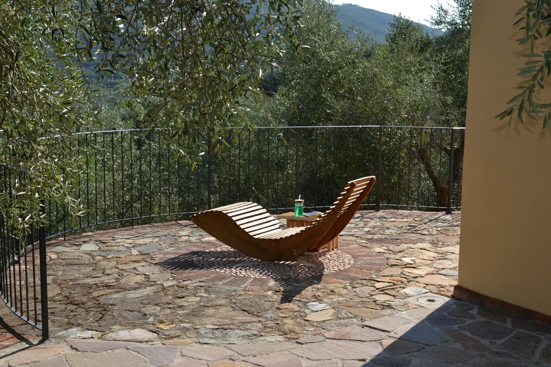 Views across the valley from the grounds of Casale Eleo