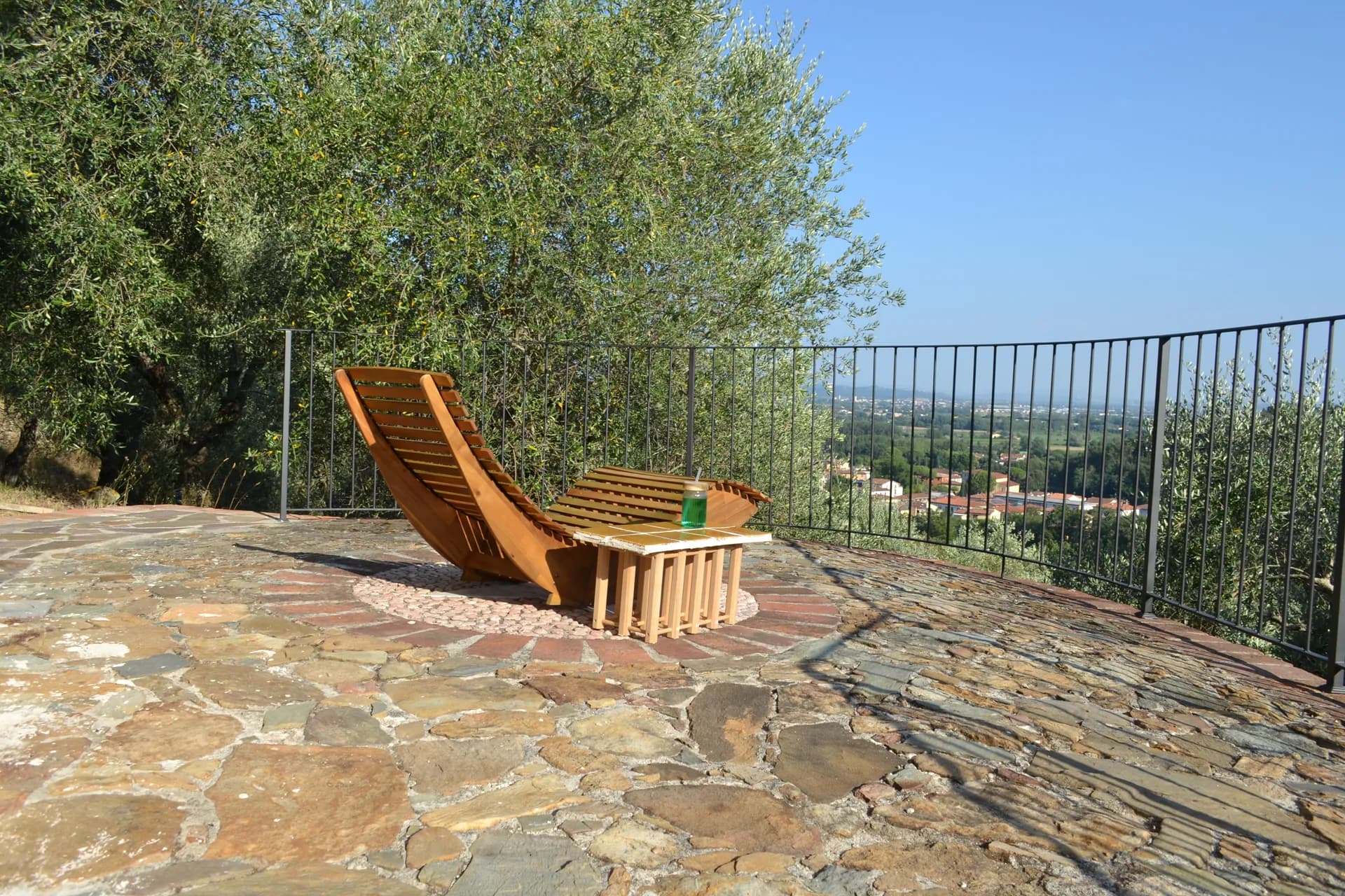 Views across the valley from the grounds of Casale Eleo