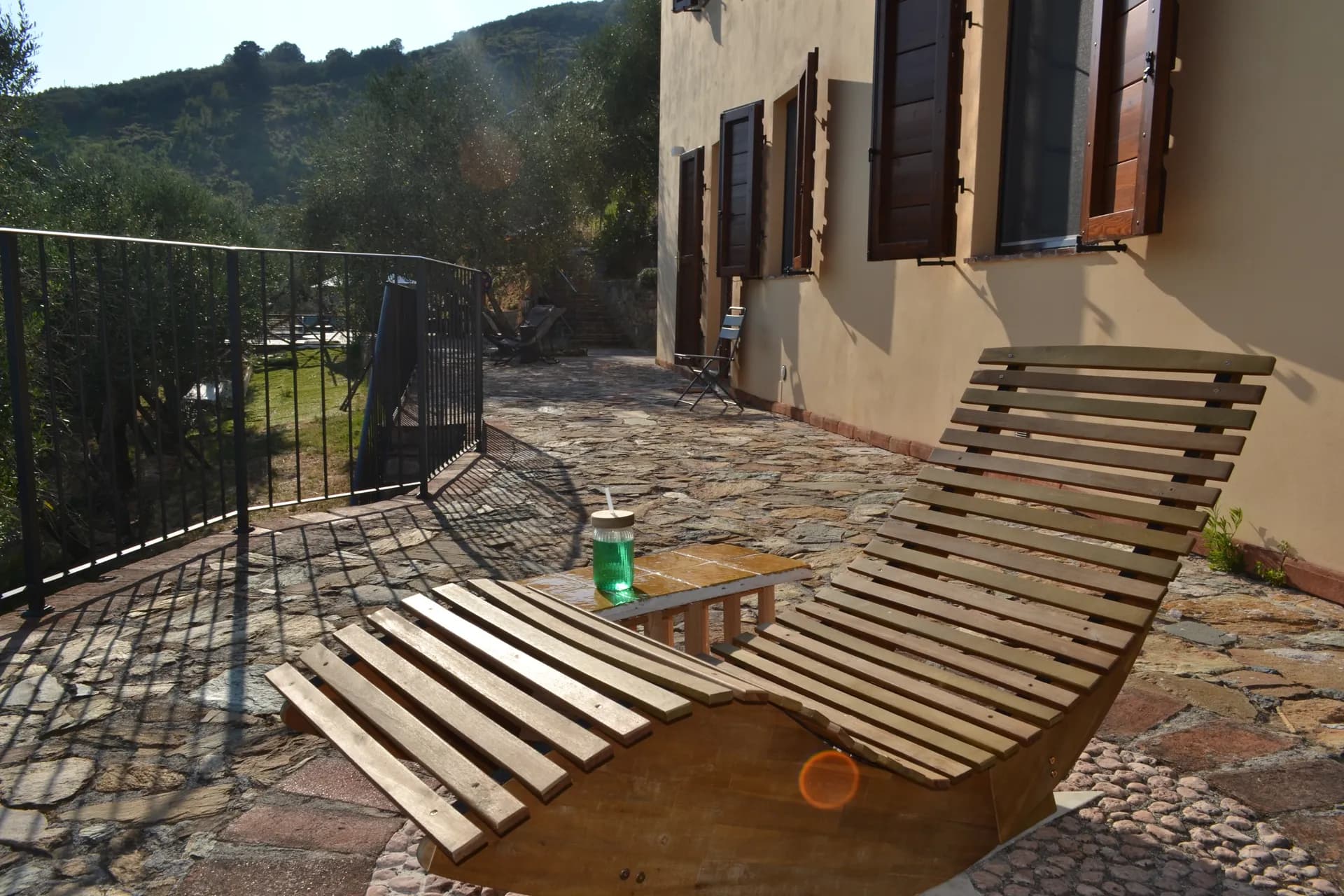 Views across the valley from the grounds of Casale Eleo