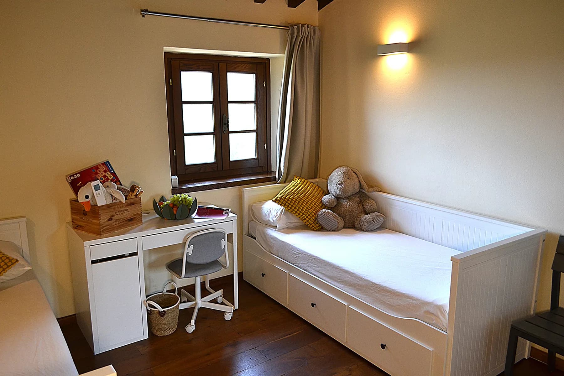 The twin bedroom at Casale Eleo
