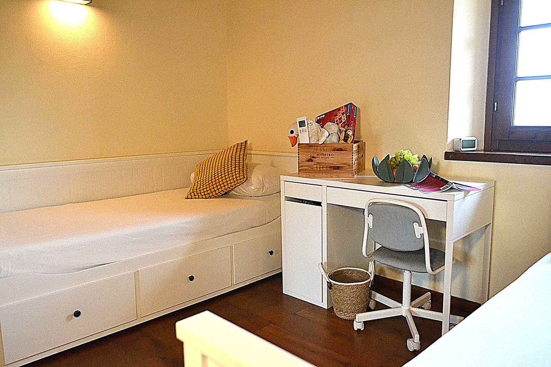 The twin bedroom at Casale Eleo