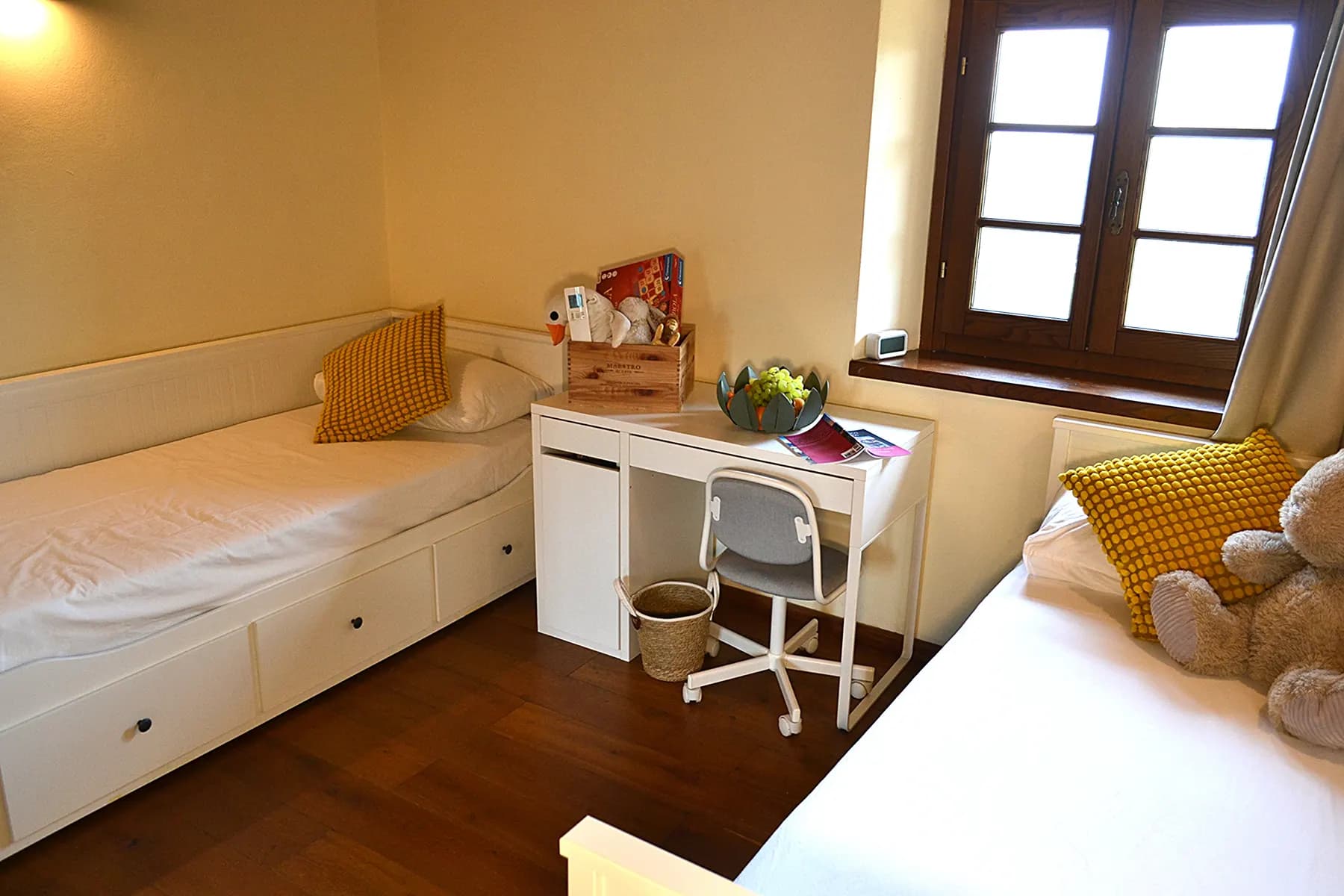 The twin bedroom at Casale Eleo