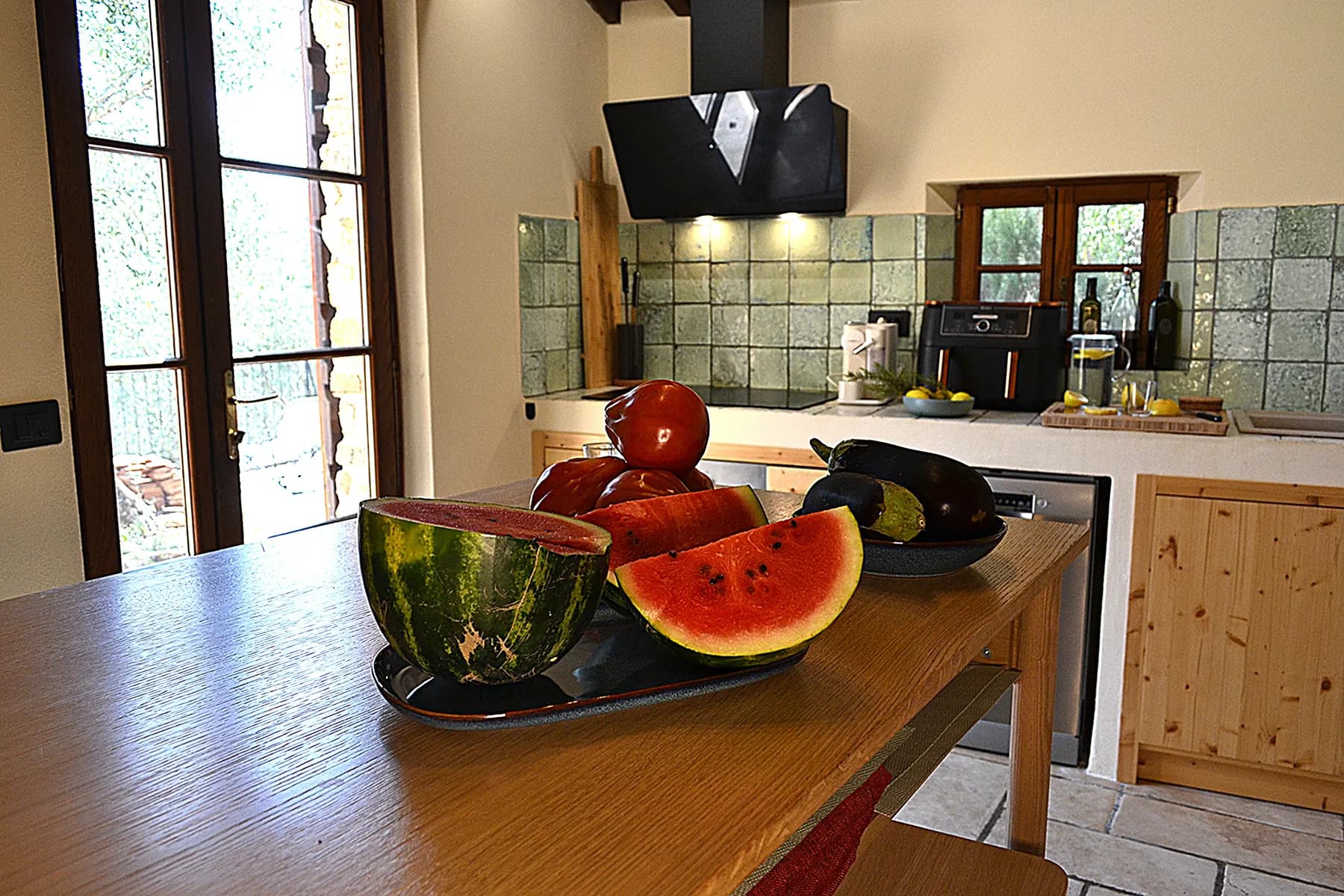 The kitchen at Casale Eleo