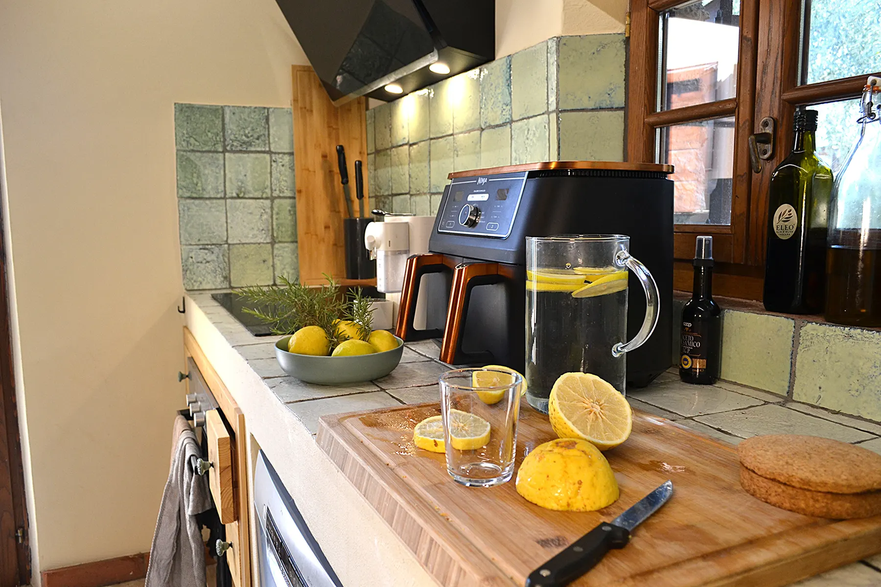 The kitchen at Casale Eleo