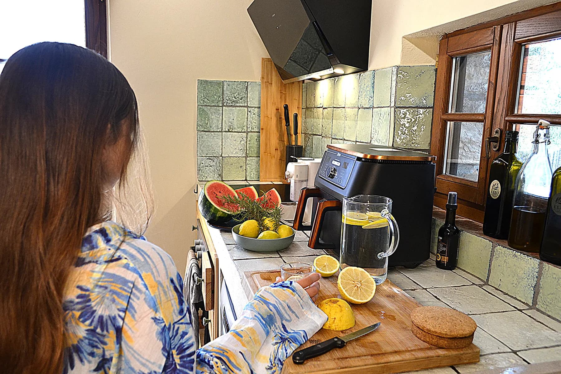 The kitchen at Casale Eleo