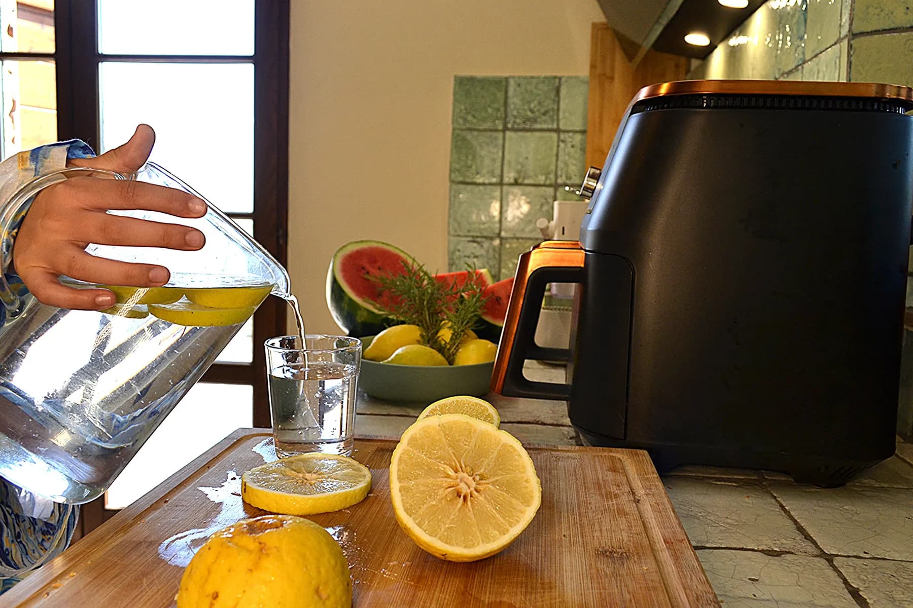 The kitchen at Casale Eleo